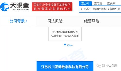 蘇寧控股成立檸川互動(dòng)數(shù)字公司，布局健身休閑與數(shù)字文化創(chuàng)意服務(wù)